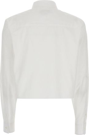 Msgm Womens Shirt Cotton White Blouses