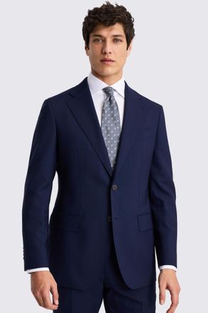 Vitale Barberis Italian Tailored Fit Bright Blue Suit Jacket