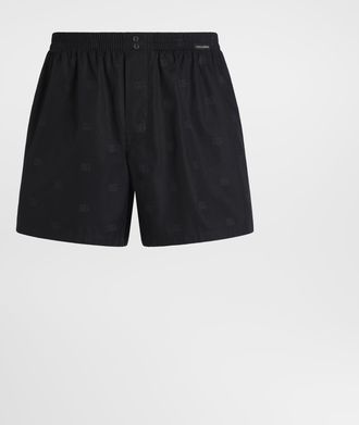 Dolce & Gabbana Logo-print Poplin Boxer Shorts - Man Multicolor 3