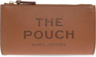 Marc Jacobs Handtas met logo - Dames - Clutches - Bruin - ONE Size - Leer - Tassen