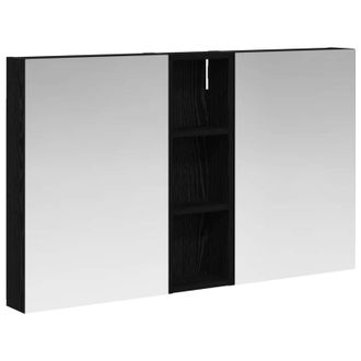 vidaXL Juego De Muebles De Ba&ntilde;o Con Estante 3 Pcs 100 X 10,5 X 60,5 Cm Vidaxl
