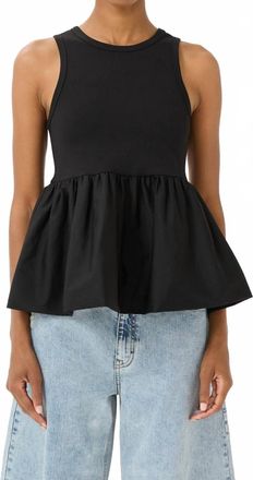 Gestuz Lanza Sleeveless Top In Black