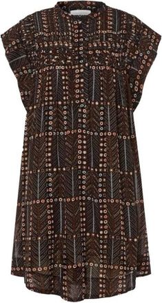 Isabel Marant Leazali Pintucked Mini Dress