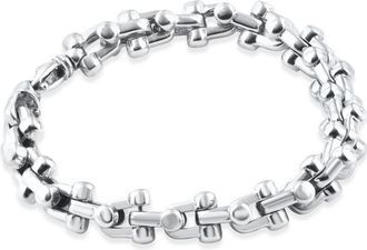 Pompeii3 Mens U-Shape Link 14k Gold (76gram) or Platinum (122gram) 10mm Bracelet 9
