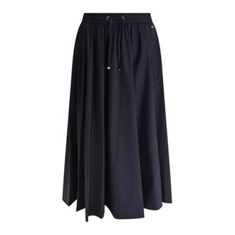 Herno Midi Skirts, female, Blue, Size: XS Gonna lunga