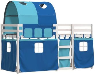 vidaXL Bunk Bed without Mattress Blue 90x200 cm Solid Wood Pine Vidaxl