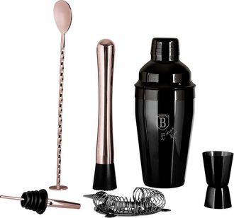 Berlinger Haus Berlinger Haus Conjunto De Accesorios Para Bar Negro Mate Oro Rosa