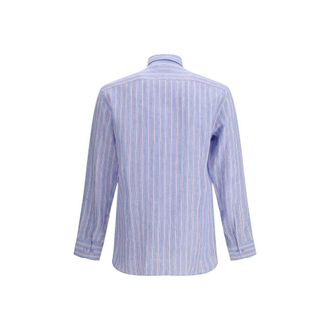 Etro Mens Multicolor Linen Pattern Shirt