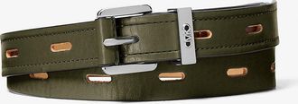 Michael Kors Cutout Leather Blend Belt