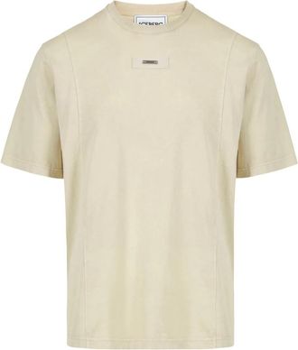Iceberg Regular Fit T-shirt - Heren - T-shirts - Beige - 2XL - Katoen - Tops