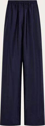 Ferragamo Women Silk trouser Blue