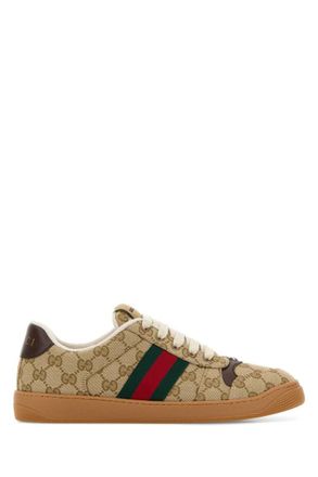 Gucci Brown Logo Screener Sneakers