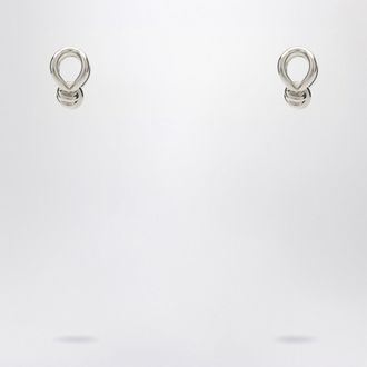 Bottega Veneta Orecchini argento con dettaglio Knot
