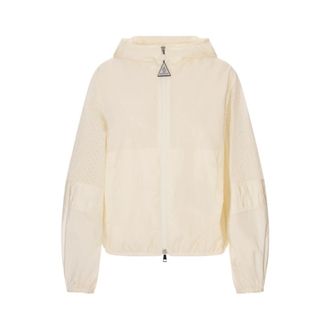 Moncler Light Jackets, female, White, Size: M Zelkova Jacket