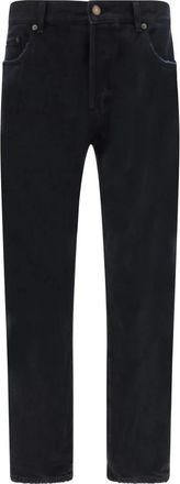 Saint Laurent Relaxed Straight Jeans - Heren - Regular Fit Jeans - Zwart - W30 - Katoen - Jeans