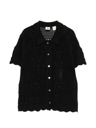 Levi's Susanna Florales H&auml;kelhemd Anthrazit