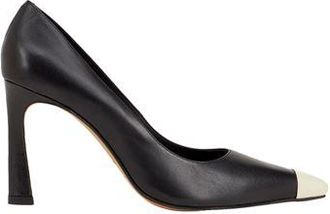 8 by YOOX LEATHER POINTY DETAIL PUMP
