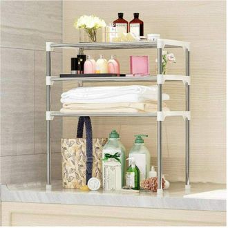 Trade Shop Trade Shop - Scaffale Salvaspazio 3 Ripiani Multiuso Bagno Cucina 65 X 60 X 25 Cm Art.5897