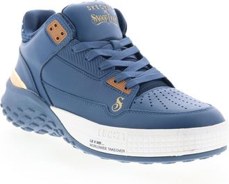 Skechers Mens x Snoop Dogg Sizzle Buckets OG Sneaker, Navy, 9.5 UK