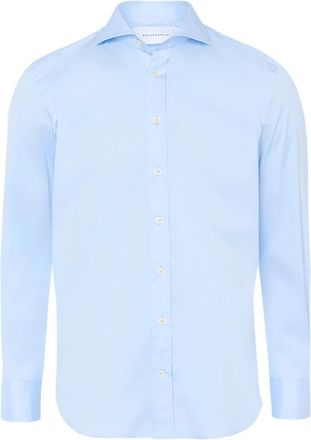 Baldessarini Stretch shirt hugh met haaienkraag - Heren - Zakelijke Overhemden - Blauw - 4XL - Katoen - Overhemden
