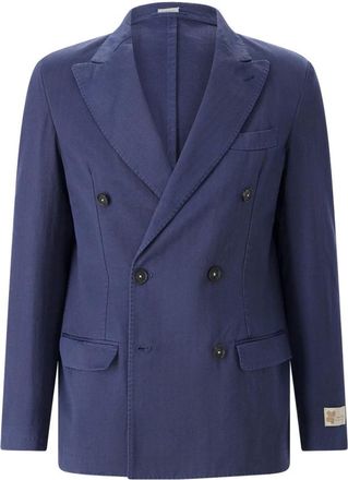 Massimo Alba Formal Blazers - Heren - Business blazers - Blauw - 2XL - Katoen - Kostuums