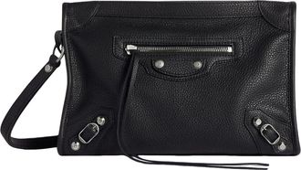 Balenciaga Le City Business Triangle Pouch Black A007372ACOY1000