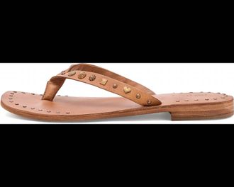 Free People Womens Tide Flip Flop In Luggage Leather