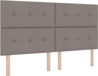 vidaXL Headboard Button Tufted Taupe 180 cm Fabric vidaXL