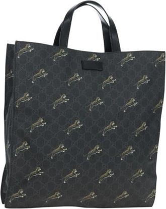 Gucci Pre-owned Vintage Tote Bag - Dames - Vintage Shopper - Zwart - ONE Size - Leer - Vintage