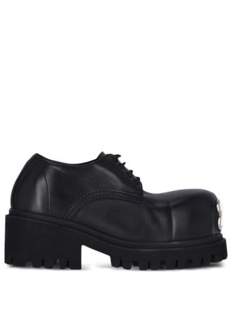 Balenciaga platform Derby shoes - men - Calf Leather/Calf Leather/Rubber - 42 - Black