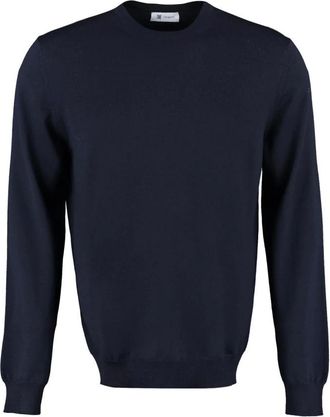 THE (ALPHABET) Truien & Vesten, Heren, Blauw, 2Xl, Wol, Wool Crew Neck Sweater