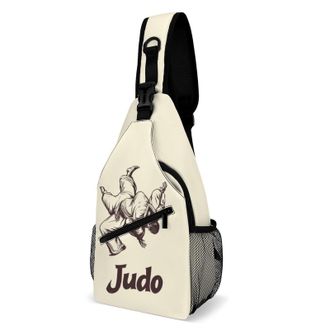 Generic Judo Unisex Shoulder Bags Casual Crossbody Chest Bag Sling Backpack for Hiking Cycling Travel