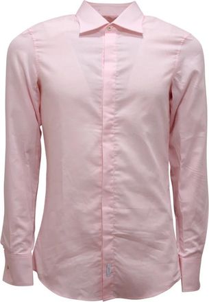 Dsquared2 Italiaans Gemaakt Dean Overhemd - Heren - Casual Overhemden - Roze - S - Overhemden