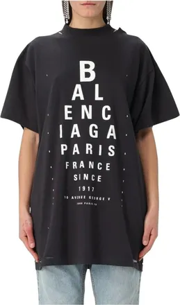 Balenciaga Mujer, Camisetas, Negro, Talla: S