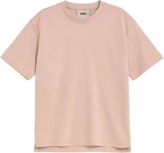 OAS Mens Flayor Ovi Short Sleeve T-Shirt In Light Pink