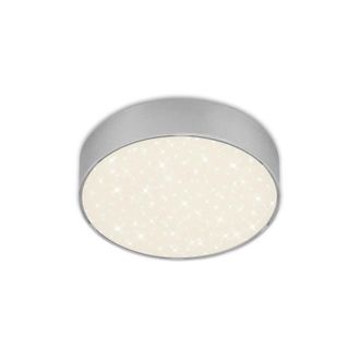 Briloner L&aacute;mpara De Techo Led Con Cielo Estrellado, &Oslash; 15,7 Cm, 11 W, Color Plateado