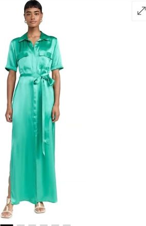 L'agence Klement Cargo Dress In Green