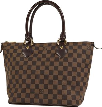 Louis Vuitton Brown Handbag Tote Bag (Pre-Owned)