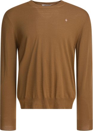 Alexander McQueen Alexander Mcqueen Mens Skull Pattern Sweater - Tan Wool - Size Medium