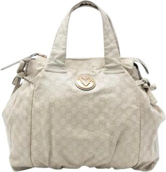 Gucci Pre-owned Tote Bags, female, White, Size: ONE SIZE Pre-owned The Hysteria Tote Bag