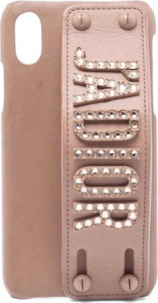 Dior Cover per iPhone X JAdior in pelle - Toni neutri