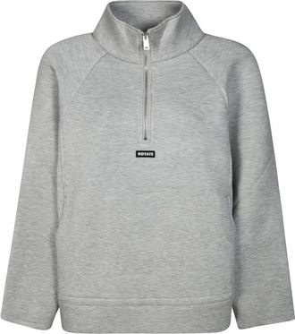 Rotate Scuba Half Zip Jacket - Dames - Sweatshirts - Grijs - XS - Hoodies & sweatvesten