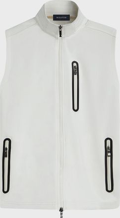 Bugatchi Mens Mock-Neck Knit Vest