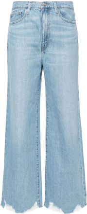 Frame Denim Le Jane high-rise wide-leg jeans - women - Regenerative Cotton/Recycled Cotton - 30 - Blue