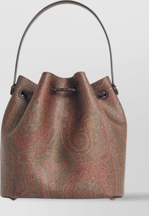 Etro arnica small printed canvas bucket bag