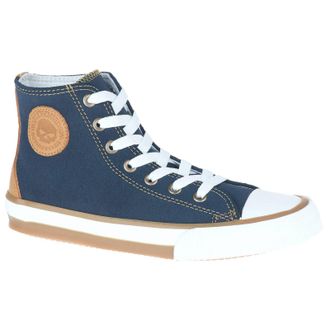Harley-Davidson Harley Davidson Toric Suede Womens High Top Trainers - Blue - Size:UK 7.5