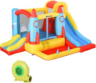 OUTSUNNY Castillo hinchable 330x265x185 cm multicolor