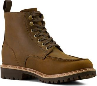 Ariat Split Rock Moc Toe Western Boot in Distressed Dark Wheat at Nordstrom, Size 10.5