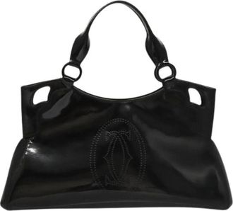 Cartier Pre-owned Handbags, female, Black, Size: ONE SIZE Pre-owned Leather Handbag