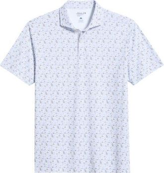 Johnnie-O Shades Performance Jersey Polo in Seal at Nordstrom, Size Xx-Large